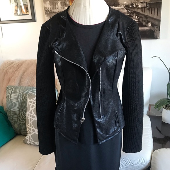 stretch biker jacket